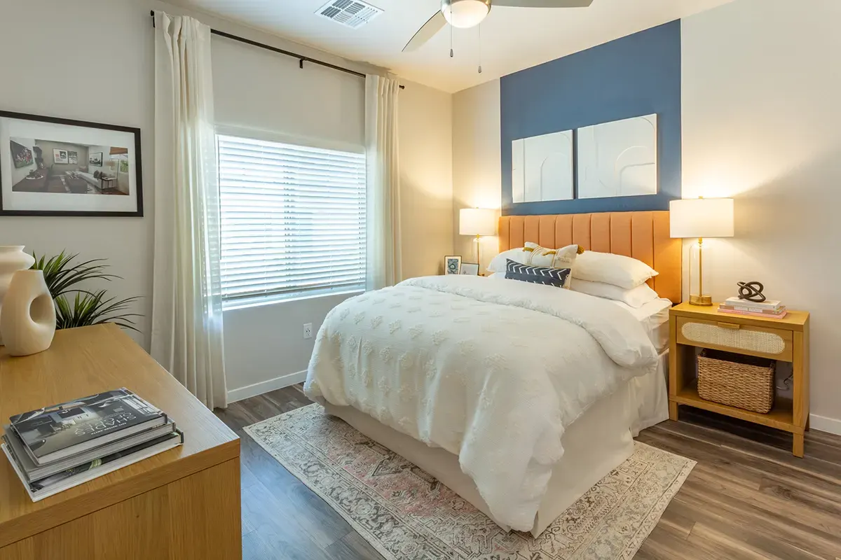 Apartment interior shown in the official gallery