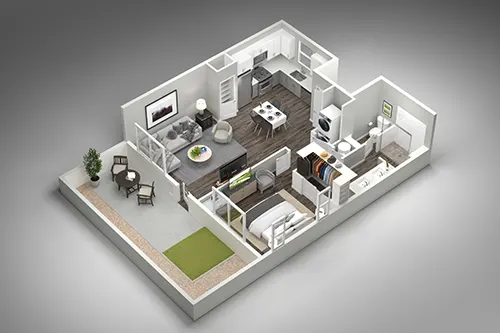 1 Bedroom Homes