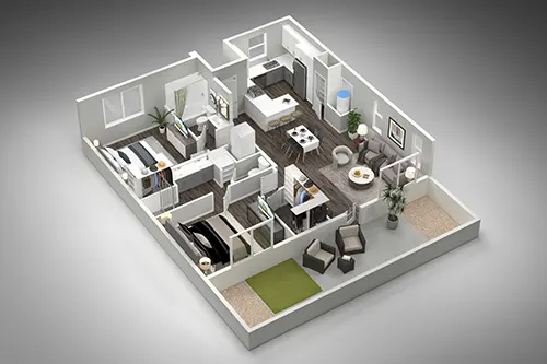 2 Bedroom Homes